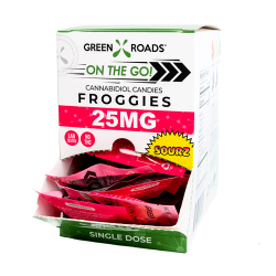 On The Go Sourz Froggie Gravity Dispenser 25mg by Green Roads