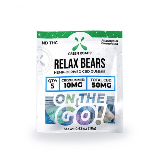 On The Go Relax Bears 50mg by Green Roads