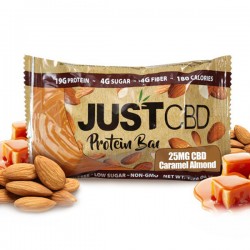 Caramel Almond CBD Protein Bars 25mg by Just CBD